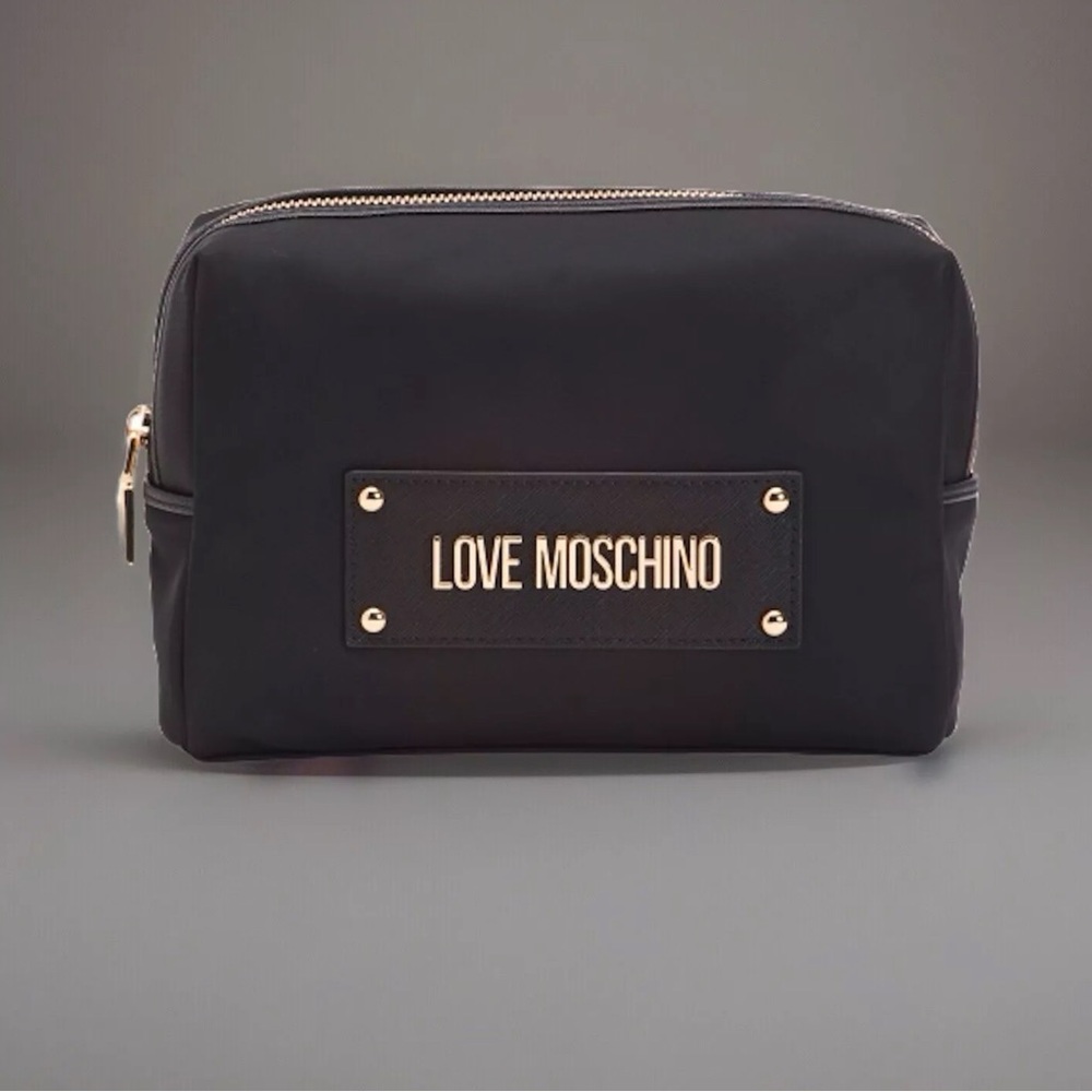 Love Moschino Black Cosmetic Bag